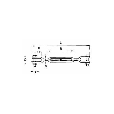 TENDEUR 2 CHAPES ( Charge Utile 800 kgs )