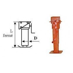 BEQUILLE Sicmap A CRIC MAJOR C.80 A RENVOI D'ANGLE / FIXATION DESSUS