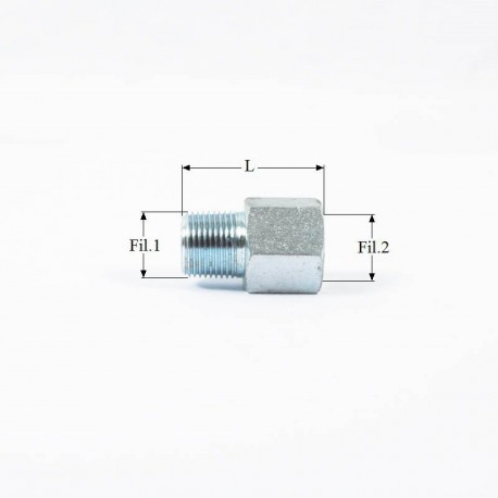 ADAPTEUR 3/8MG.CO.-3/8G.FE.