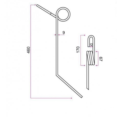 DENT ARRIERE TYPE ACCORD / GRANGE & WALTER GW338 - SUR COMMANDE