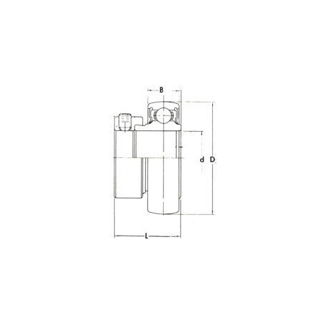 ROULEMENT DE PALIER IMPORT SA204C 20X47X14/31 ( SERRAGE EXCENTRIQUE )