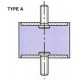 PLOT ANTI VIBRATOIRE ( SILENT BLOC ) TYPE A 40x28 M10