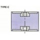 PLOT ANTI VIBRATOIRE ( SILENT BLOC ) TYPE C 20x20 M6