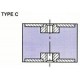 PLOT ANTI VIBRATOIRE ( SILENT BLOC ) TYPE C 20x25 M6