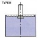 PLOT ANTI VIBRATOIRE ( SILENT BLOC ) TYPE D 16x15 M5