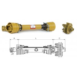 TRANSM. Eurocardan AX6 EA 1110 AVEC LIMITEUR FRICT.-ROUE LIBRE 1600Nm