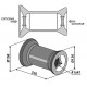 BOBINE ( pièce intercalaire ) POUR ARBRE 40X40 EA230 disque en 610