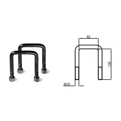 KIT 2 BRIDES POUR CHASSIS DE 80x80 , DENT 25x25 & 30x30