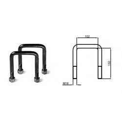 BRIDES ( 2 ) POUR CHASSIS DE 100x100 , DENT 30x30 & 35x35