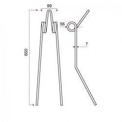 DENT ETRILLE TYPE CARRE 504.00307 / GRANGE & WALTER GW428