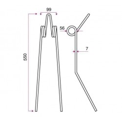 DENT ETRILLE TYPE CARRE 504.00317 / GRANGE & WALTER GW851