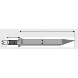 DENT COLLET ROND A ERGOT TRAITEE TYPE QUIVOGNE FORGES SDT