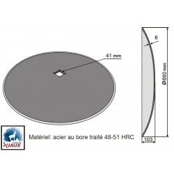 DISQUE LISSE COVER-CROP 'NIAUX 200' 660X6 TC41