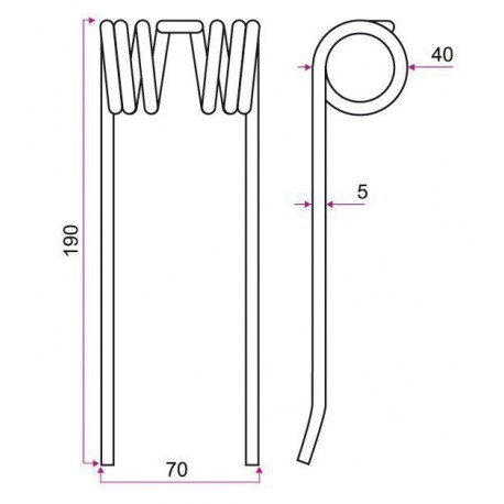 DENT PICK-UP TYPE FAHR VF06582383 / Grange & Walter GW124/5