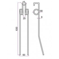 DENT ANDAINEUR TYPE FAHR VF16504333 - GRANGE & WALTER GW295D