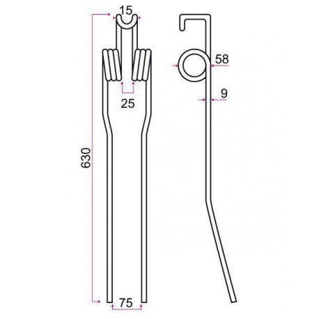 DENT ANDAINEUR TYPE FAHR VF16504331 / Grange & Walter GW295P