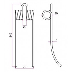 DENT PICK-UP TYPE FERABOLI 1828060 / Grange & Walter GW266