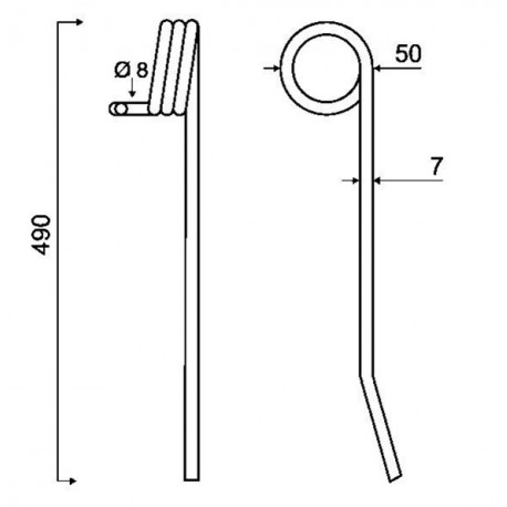 DENT ETRILLE TYPE HATZENBILCHER 7 mm 931127 / GRANGE & WALTER GW487