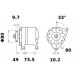 ALTERNATEUR ( MG 123 ) 14V 33A AAG1104 / 11201037