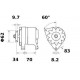 ALTERNATEUR ( MG 372 ) 14V 34A AAG1111 / 11201067