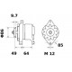 ALTERNATEUR ( MG 151 ) 14V 55A - prix valable jusqu'à épuisement