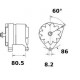 ALTERNATEUR ( MG 216 ) 14V 70A AAK4599 / 11201811