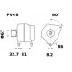 ALTERNATEUR ( MG 404 ) 14V 120A - prix valable jusqu'à épuisement