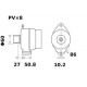 ALTERNATEUR ( MG 327 ) 14V 120A AAK5388 / 11203181