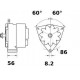 ALTERNATEUR ( MG 597 ) 14V 120A AAK4322 / 11203333