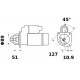 DEMARREUR ( MS 148 ) 12V 3,2kW z10 - prix valable jusqu'à épuisement