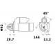 DEMARREUR ( MS 204 ) 12V 3,2kW z10 AZE4247 / 11.132.165