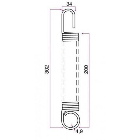 RESSORT TYPE VP1401 JOHN DEERE / Grange & Walter GW012