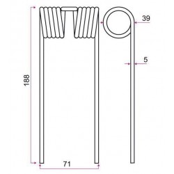 DENT PICK-UP TYPE JOHN DEERE CC32965 / Grange & Walter GW356