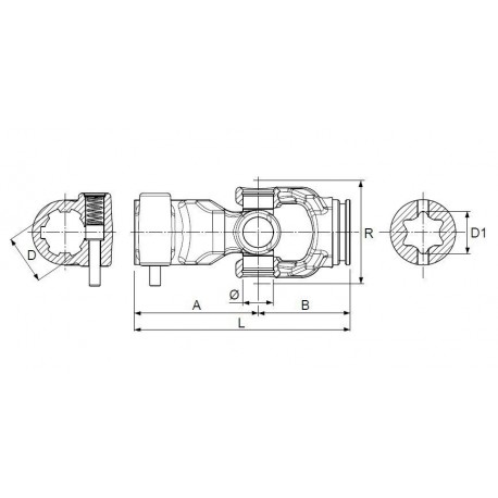 JOINT TYPE WALTERSCHEID ( 3614100 + 360000 + 361000 ) / EUROCARDAN