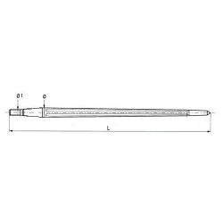 DENT DE FOURCHE POINTUE Ø46 L= 1400mm M30x2 CONE 2 KVERNELAND - soldé