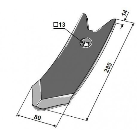 POINTE DECHAUMEUR TYPE KOCKERLING TOPMIX 80 x 14