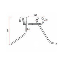 DENT DE RECOUVREMENT AR TYPE KUHN / GRANGE & WALTER GW710