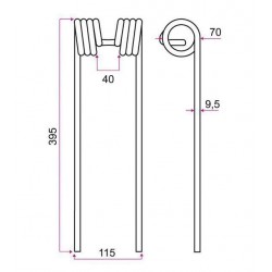 DENT GIROFANEUR TYPE KUHN 58561900 / GRANGE & WALTER GW185