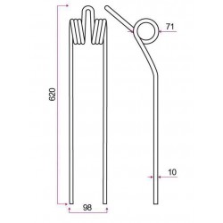 DENT GIROAND. TYPE KUHN 57763700 / K8011670 Grange & Walter GW444