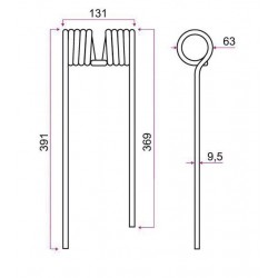 DENT FANEUSE G. TYPE KRONE KW 1530152 / GRANGE & WALTER GW391G