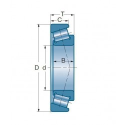 ROULEMENT NTN LM11749 / LM11710 17,46x39,88x13,84