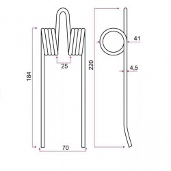 DENT PICK-UP TYPE NEW HOLLAND / Grange & Walter GW029/53