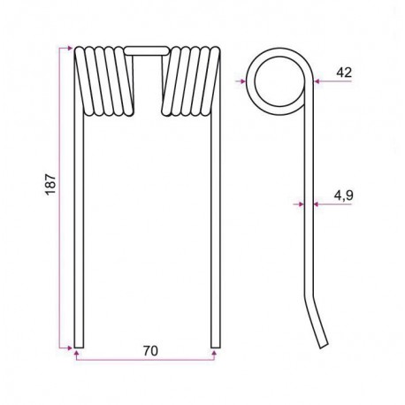 DENT PICK-UP TYPE NEW HOLLAND / Grange & Walter GW437