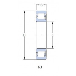 ROULEMENT A ROULEAUX CYLINDRIQUES Nsk 20X47X14 WC3