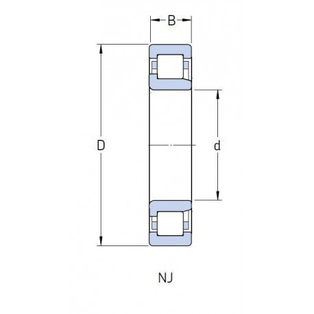 ROULEMENT A ROULEAUX CYLINDRIQUES Nsk 20X47X14 WC3