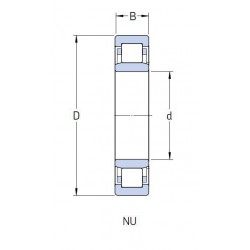 ROULEMENT A ROULEAUX CYLINDRIQUES Nsk 50X90X23 ET