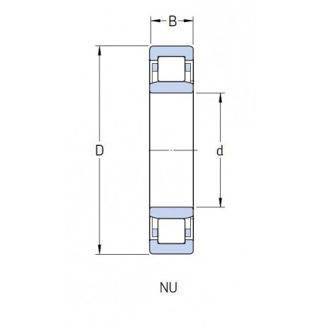 ROULEMENT A ROULEAUX CYLINDRIQUES Nsk 50X90X23 ET