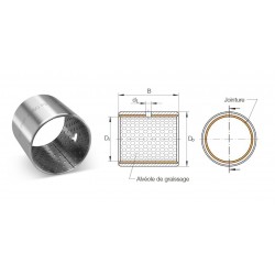 COUSSINET PERMAGLIDE Ø30x34 L20