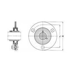 1/2 APPLIQUE TOLE RONDE SLFE2 Nsk PALIER SLFE20