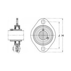 1/2 APPLIQUE TOLE OVALE SLFL3 Nsk PALIER SLFL25